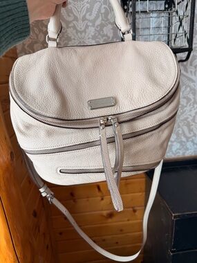 Marc Jacobs Y2K Satchel Crossbody Pebbled Leather Silver Hardware